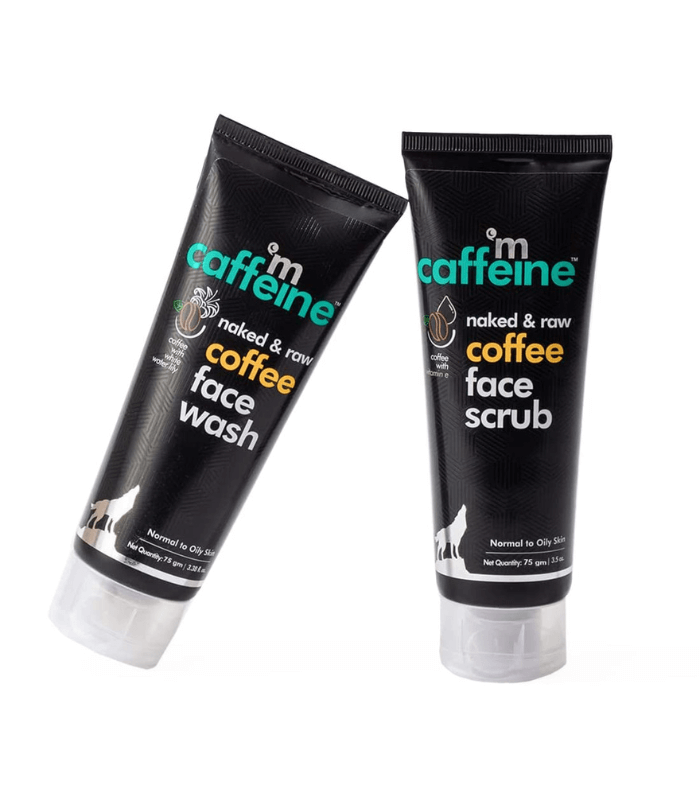mCaffeine Face Wash Combo Pack with Face Scrub
