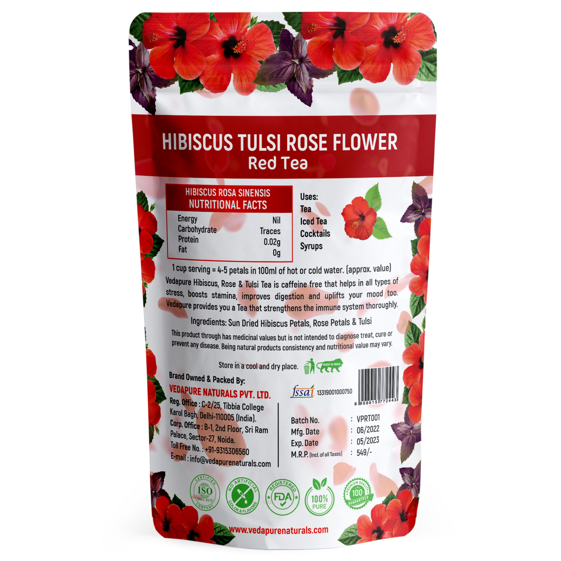 hibiscus Red Tea Creative 1 back 2023