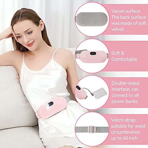 MS Magic Secret Portable Heating Pad Lower Back Pain Relief Fast Heating Pad 3 Speed Temperature Adjustment and 4 Speed Massage Modes Menstrual Heating Pad for Women and Girl 0 2 2023