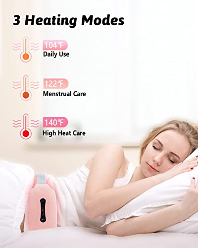 Pehali Cart Menstrual Heating Pad Massager Period Pain Relief Device Portable Cordless 3 Speed 4 Modes Backpain Stomach Pain Wireless Wearable Women Girl 1 Year Warranty 0 0 2023