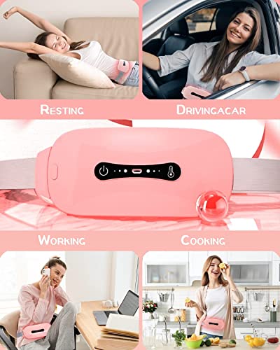 Pehali Cart Menstrual Heating Pad Massager Period Pain Relief Device Portable Cordless 3 Speed 4 Modes Backpain Stomach Pain Wireless Wearable Women Girl 1 Year Warranty 0 3 2023